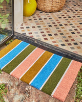 Majorca Stripe Coir Door Mat