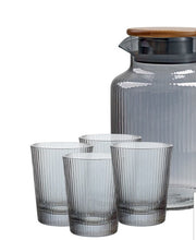Load image into Gallery viewer, Grey Water Jug and Glasses Set
