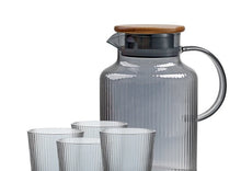 Load image into Gallery viewer, Grey Water Jug and Glasses Set
