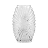 Clear Sunburst Vase