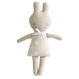 Bonnie Bunny Rattle 19cm White Spot