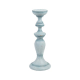 Resin Light Blue Candle Holder Narrow