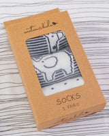 Navy Safari Socks 3pk