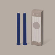 Load image into Gallery viewer, Column Pillar Candle Duo - Blue
