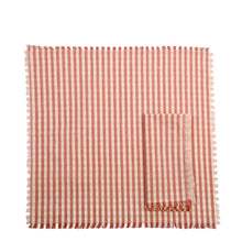 Load image into Gallery viewer, Gingham Napkins Set Of 4 Fig
