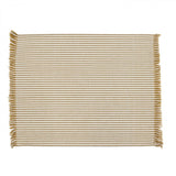 Abby 4 Piece Stripe Fabric Placemat Set, Mustard