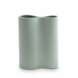 Ribbed Infinity Vase Blue -Green (M)