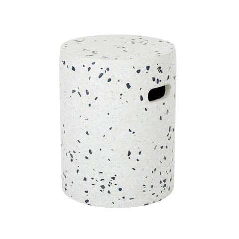 White Terrazzo Stool