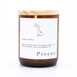 Pisces Zodiac Candle