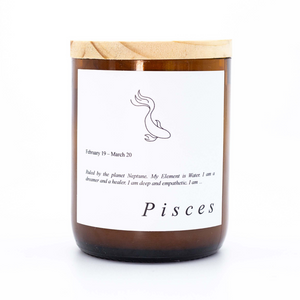 Pisces Zodiac Candle