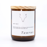 Taurus Zodiac Candle