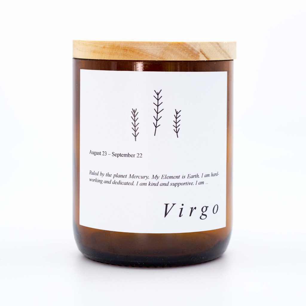 Virgo Zodiac Candle