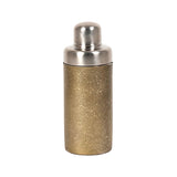Foley Antique Gold Etched Bottle Cocktail Shaker