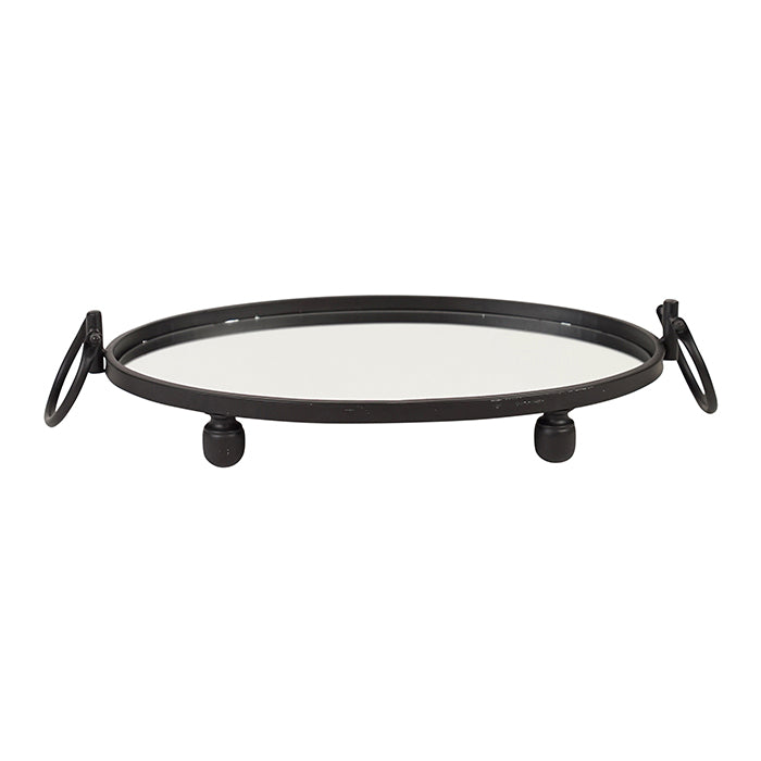 Iron Black Mirror Tray