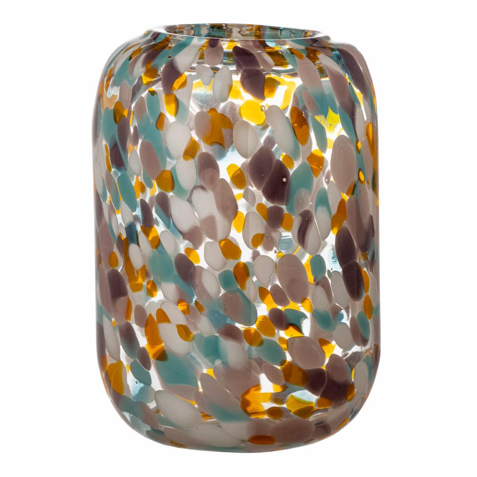 Vidia Vase, Orange, Glass