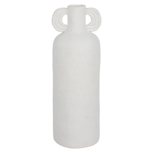 White Tall Virgo Vase