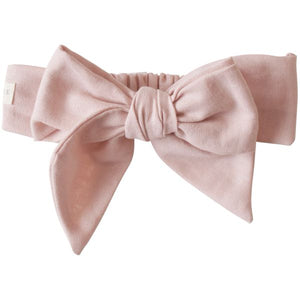 Linen Head Bow - Pink