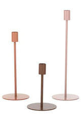 Candle Holder Metal Pink Large