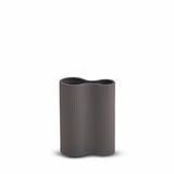 Ribbed Infinity Vase Charcoal (S)