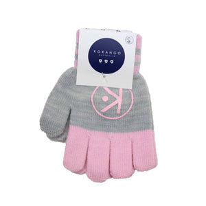 Kids Gloves - Pink/Grey