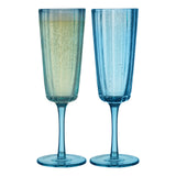 Adrift Set of 4 Flute Blue