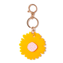 Load image into Gallery viewer, Giant Flower Key Ring // Select Colour
