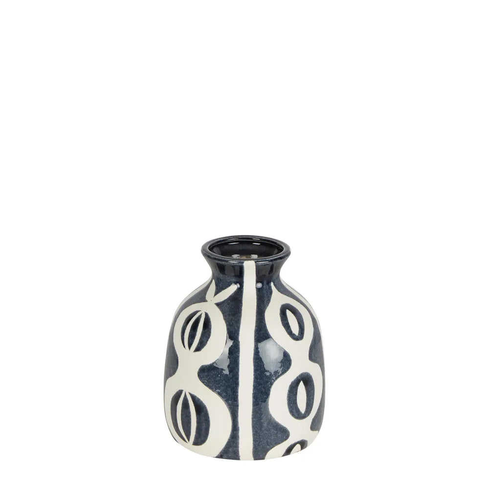 Indie Ceramic Blue Vase - Small