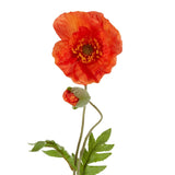 Poppy Stem 68cm - Bright Orange