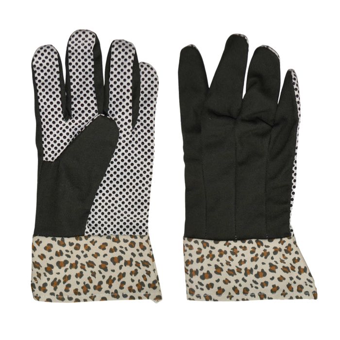 Canvas Gardening Gloves Leopard