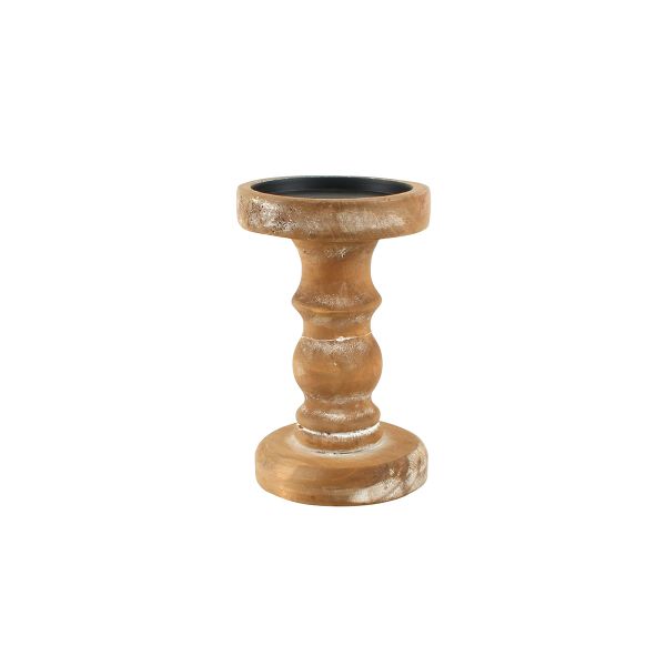 Wooden Candle Holder Small