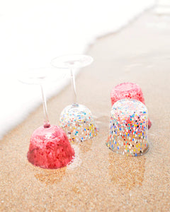 Sweetheart Speckle Couple Glass 2p Set