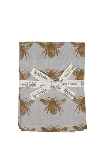 Honey Bee Napkin Mustard Set 4