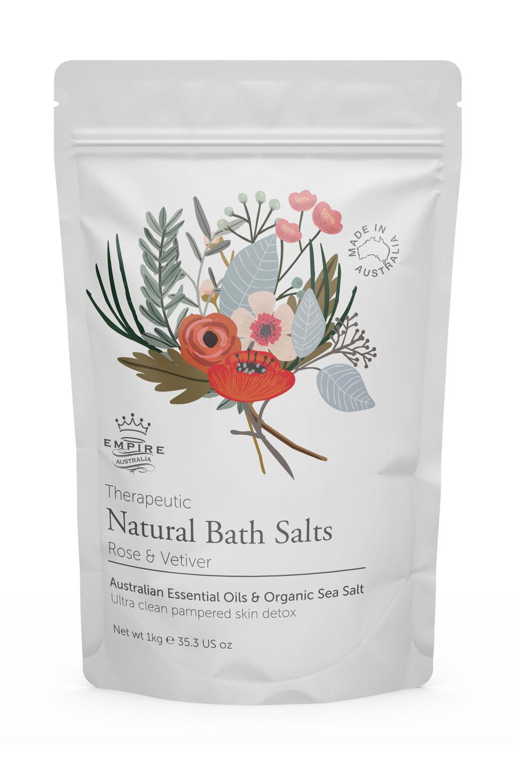 Rose & Vetiver Bath Salts 1 Kilo