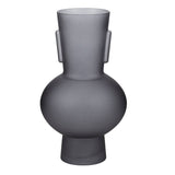 Glass Vase Matte Grey